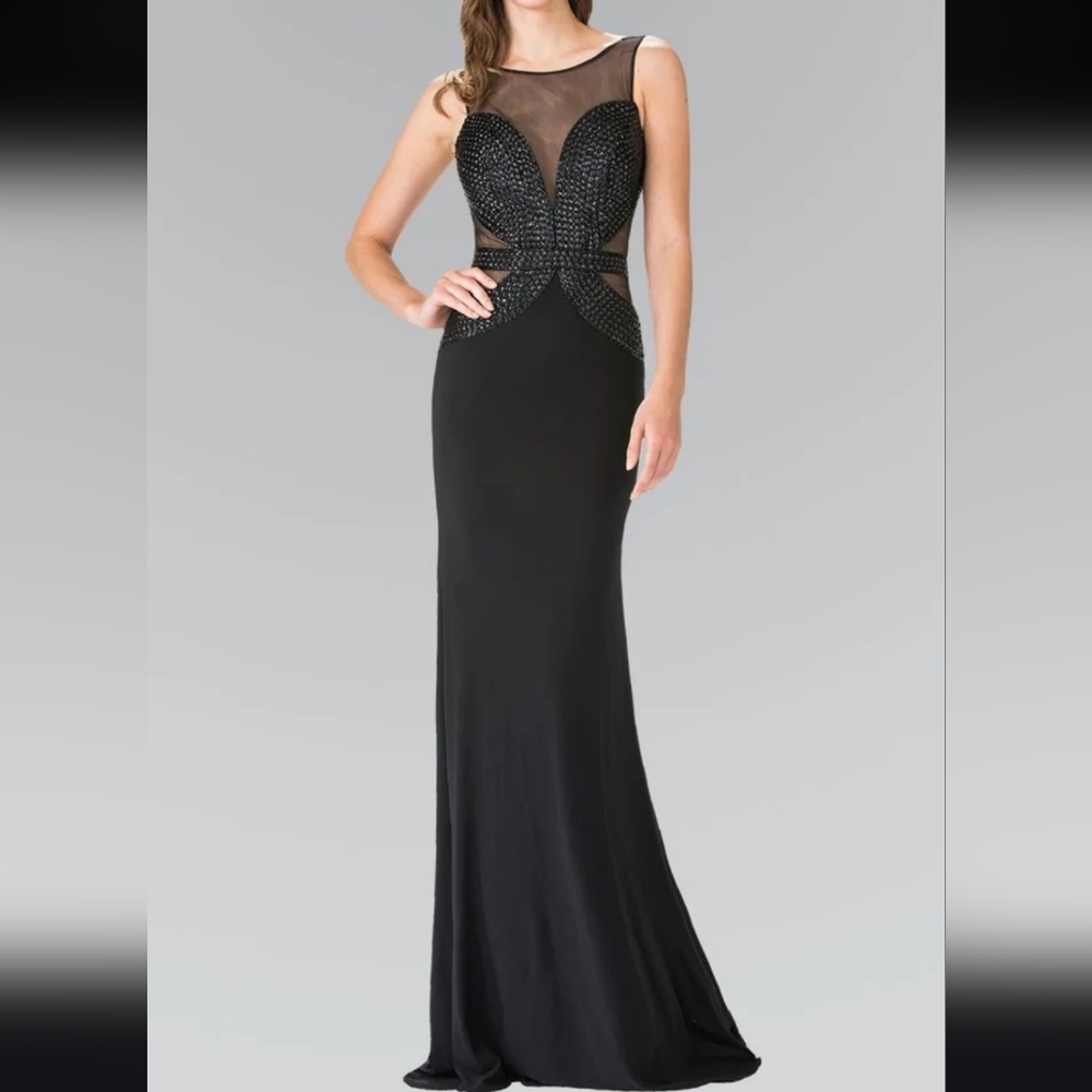 Sherri hill beaded open back gown prom dress - Picture 3 of 10